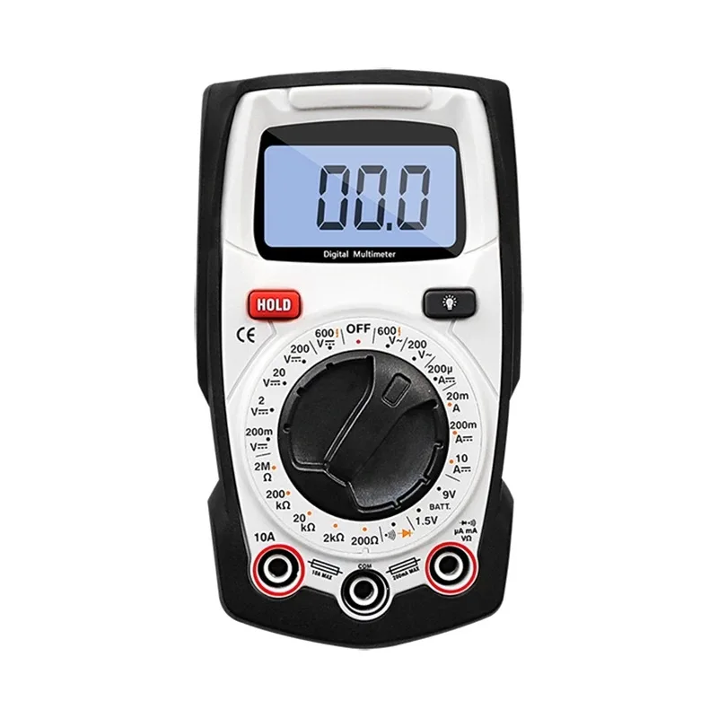 

DT-660B Digital Multimeter with Backlight Measures Resistance Current Voltage for Electricians