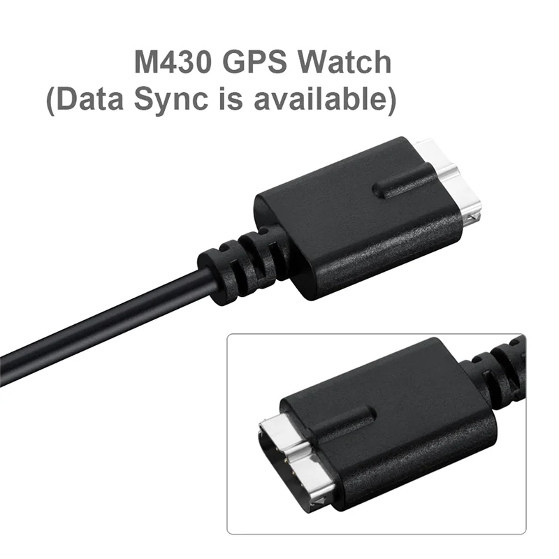 Fast USB Charger Cable for Polar M430 Smart Watch 1M Charging Cable Data Cord for Polar M430 GPS Running Watch