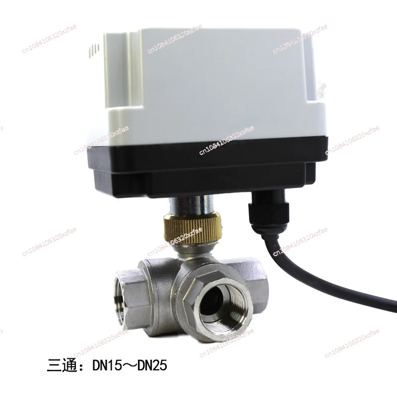 Stainless Steel Motorized Ball Valve With manual Switch Normally Closed/Open Valves 2-Wire Control Normally Closed