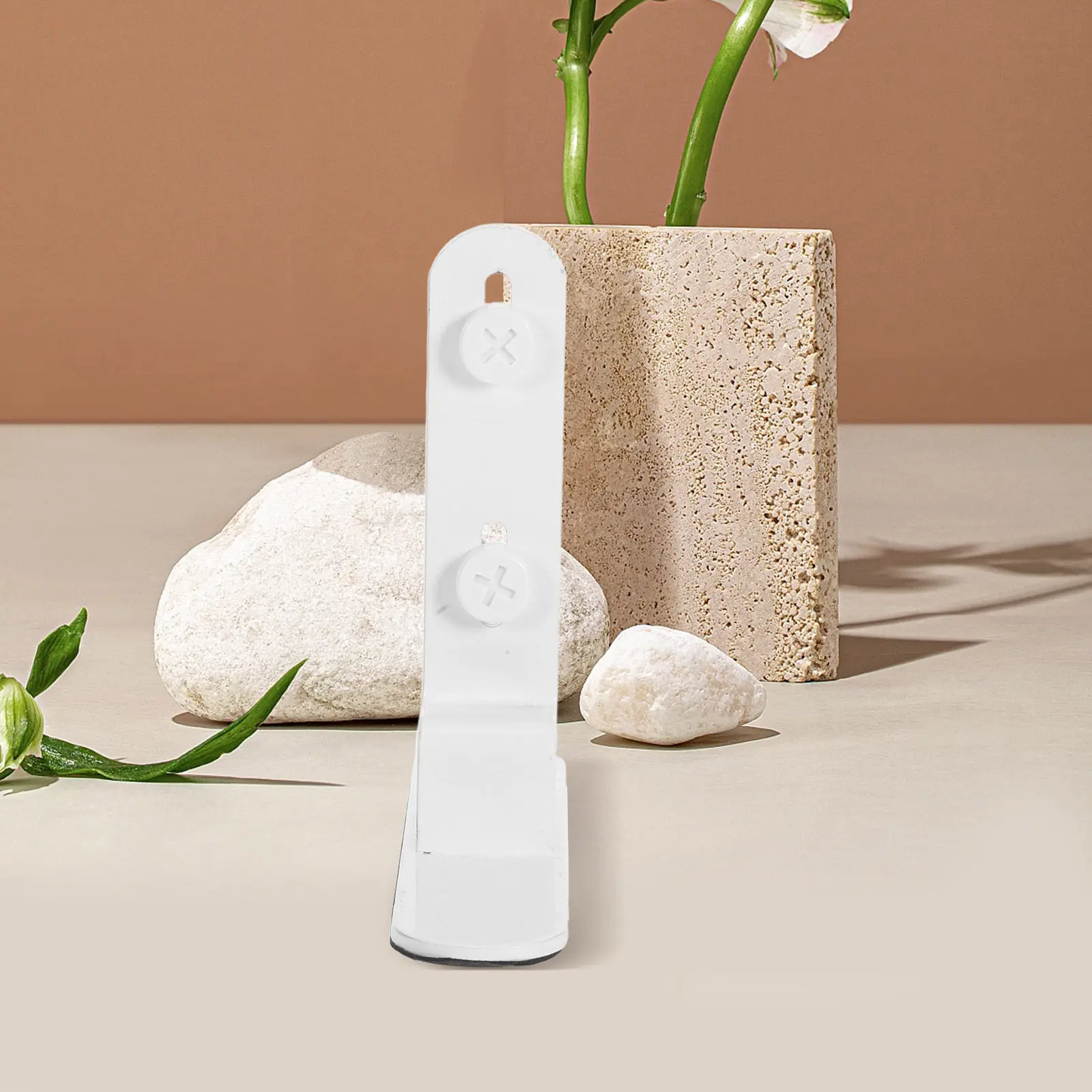 

2 шт. настенные кронштейны для перфорированной панели, сверхпрочные металлические крепления для полок, без сверления, белые