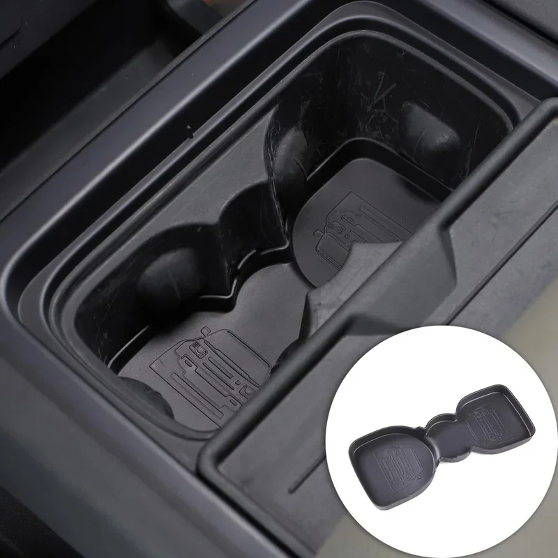 

TPE Car Center Console Water Cup Holder Met Coaster Decoration For Land Rover Defender 2020-2023 Car Interior Accessories