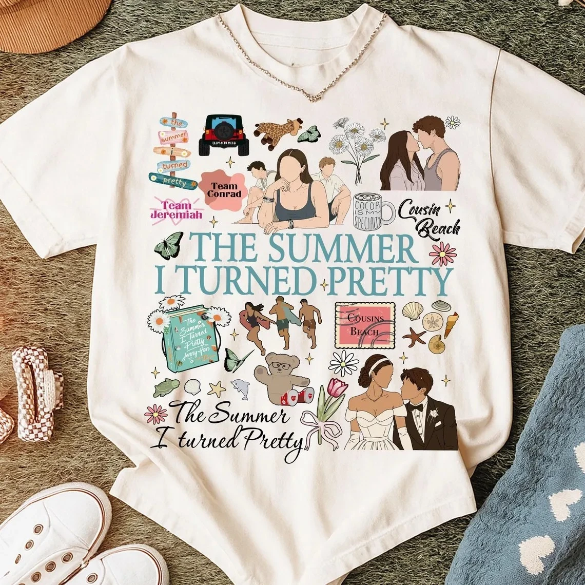 الصيف تحولت جميلة 3 فيلم امرأة الجرافيك تي شيرت أزياء عارضة خمر عطلة الشاطئ القطن تي شيرت الكبار الشارع الشهير