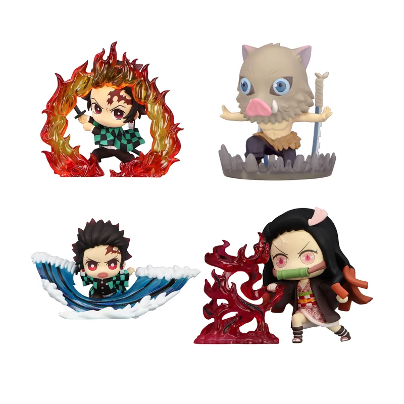 Origina l Dämon Sayaer Kamado Tanjiro Kamado Nezuko Rengoku Kyoujuro Mini Szene Acchion Figur Modell Schreibtisch und P Oronamente