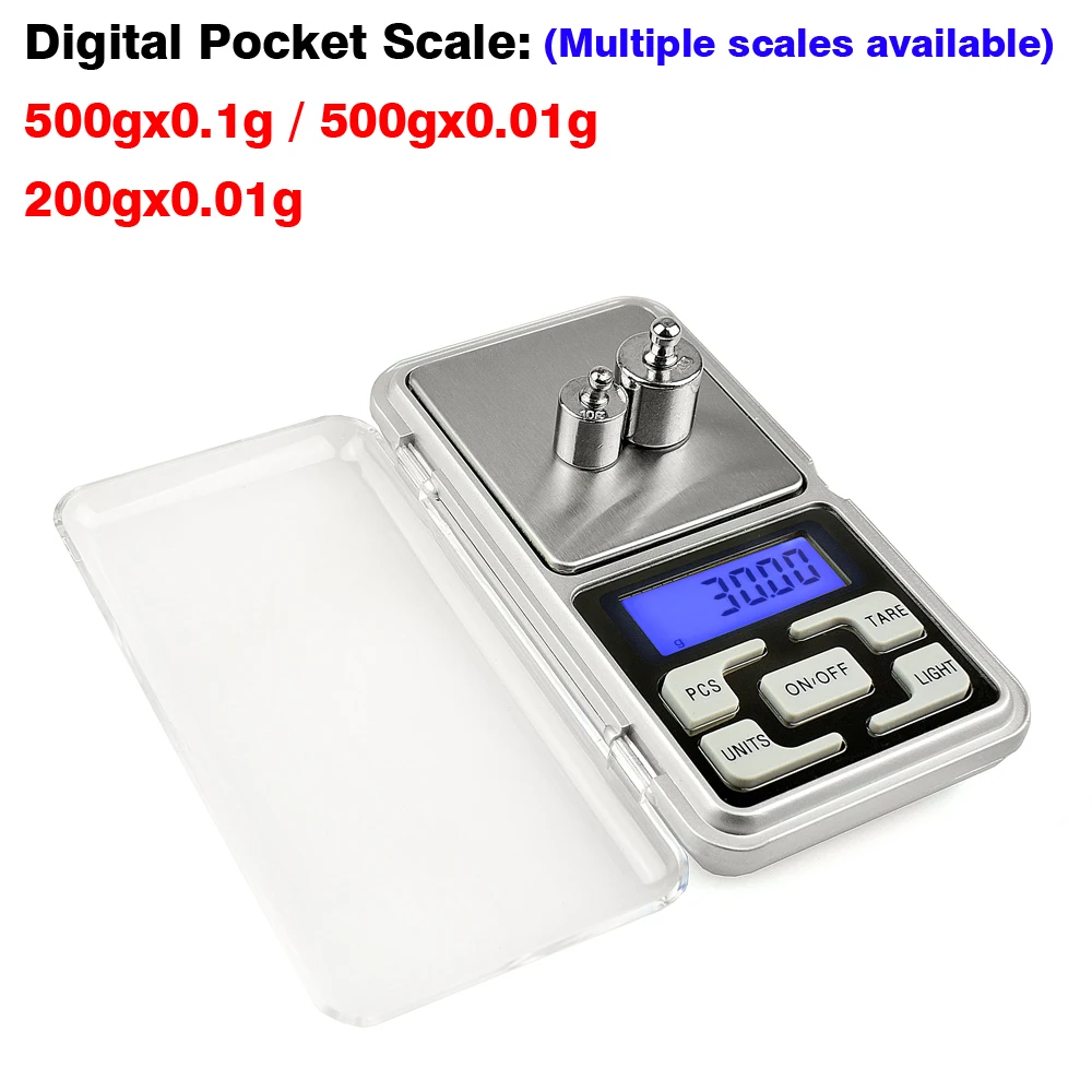NEWACALOX timbangan Digital Mini, timbangan elektronik Mini 200g/500g, timbangan saku Digital 0.01g/0.1g untuk makanan dan perhiasan dapur