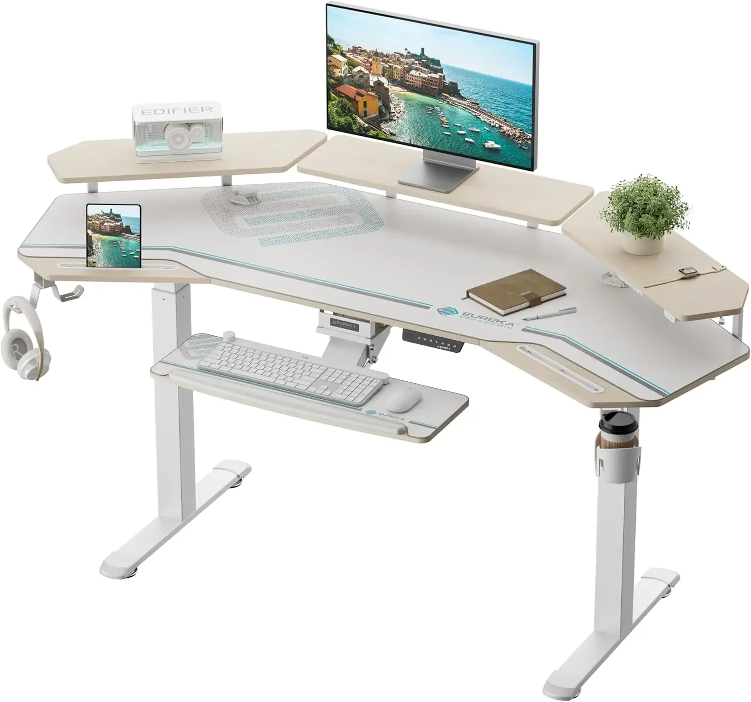 Standing Desk with Keyboard Tray, 72