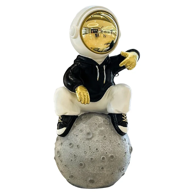 

ZK electroplating mask music astronaut large ornament music window display table decoration kawaii accessories