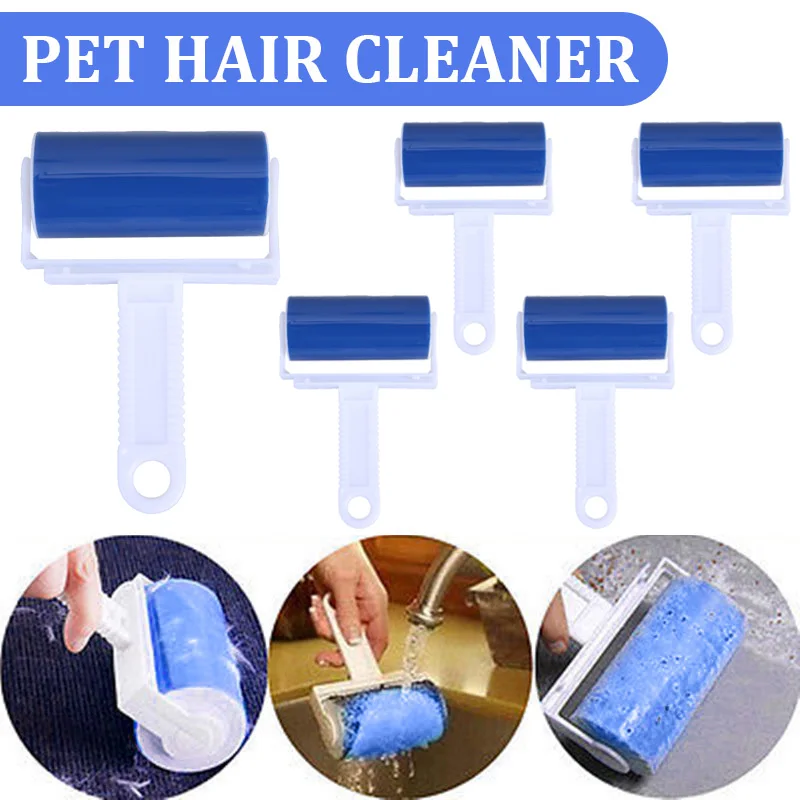 Washable Lint Sticking Roller Dust Cleaner for Clothes Pet Hair Cleaning Reusable Household Dust Wiper Cleaning Tools 1-5PCS