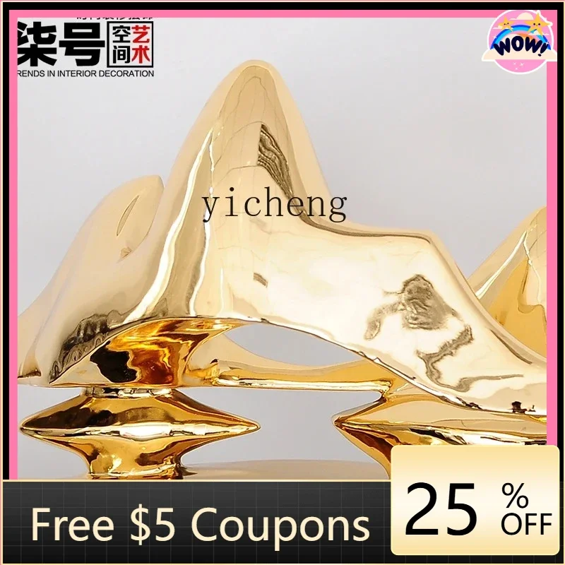 

L7- hotel loy stract landscape ornament living room entrance desktop resin decoration modern stract sculpture