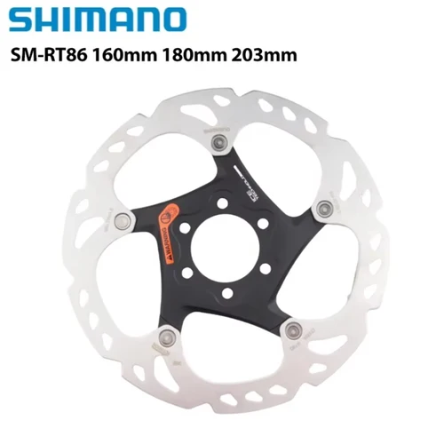 SHIMANO DEORE SM-RT86 Rotores de freno de disco 160mm 180mm 203mm MTB 6 tipo perno Rotores de freno de disco piezas de ciclismo 1 Uds
