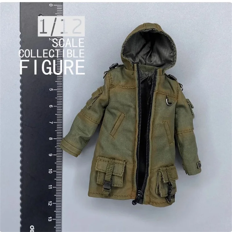 1/12 Female Soldier FRONTLINE RIN Overcoat Coat Model Toy Accessories Fit 6'' Action Figure Body In Stock