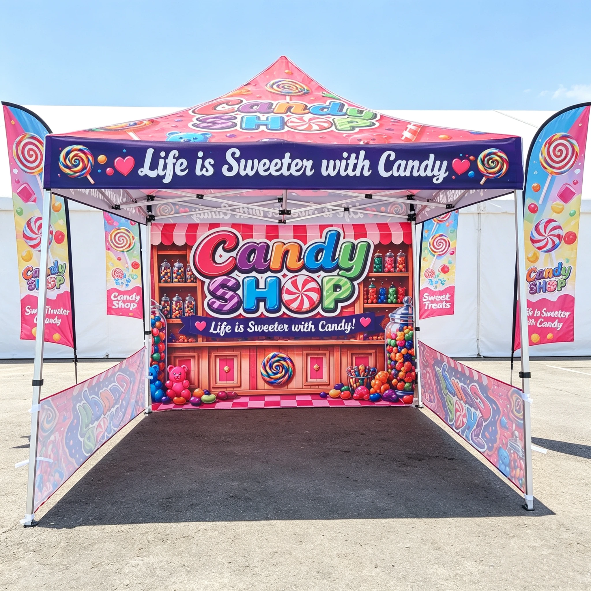 Exhibition Event Marquee Gazebos Custom Printed Business Advertising Canopy Pop Up Foldable Tent