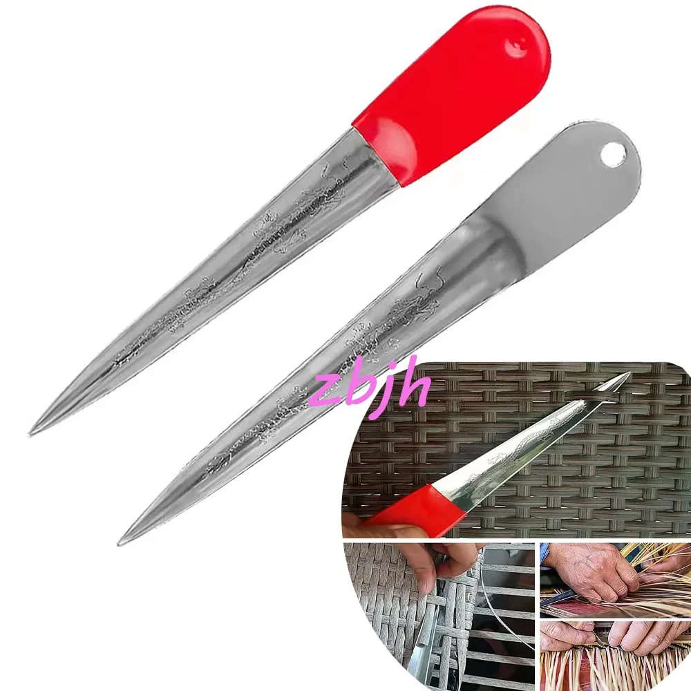 Woven Rattan Knife DIY Pry Cutter Tool Manganese Steel Needle Rattan Furniture Work Blade Knives Weaving Repairing Tools