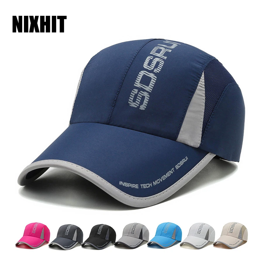 NIXHIT Summer Quick Drying Breathable Mesh Thin Women Men\'s Baseball Cap Outdoor Sports Travel Fishing Ridling Climbing Hat A223