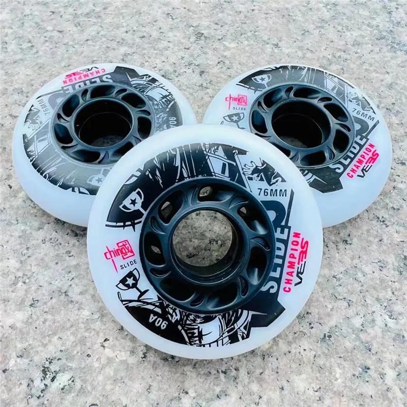 [72mm 76mm 80mm] Slide Skating wheel with 90A Hardness, Blue Purple Pink Durable PU small frosted surface