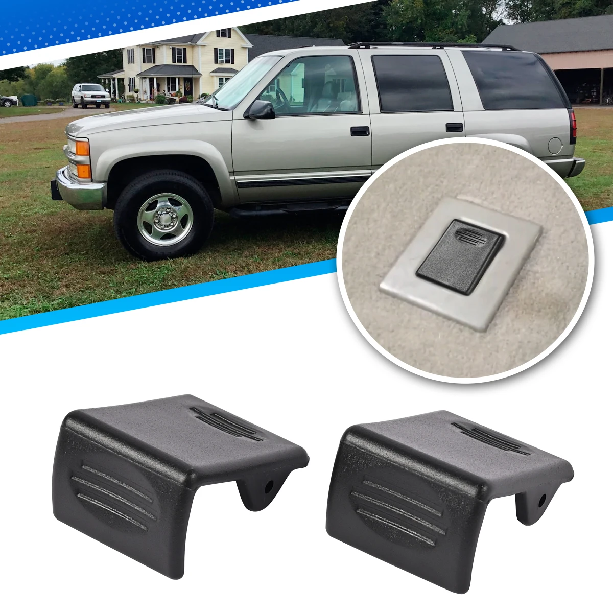 Second Row Rear Seat Latch Clip Center Kit Replacement Black Brown For Suburban for Yukon Escalade 2000 2001 2002 2003-2006
