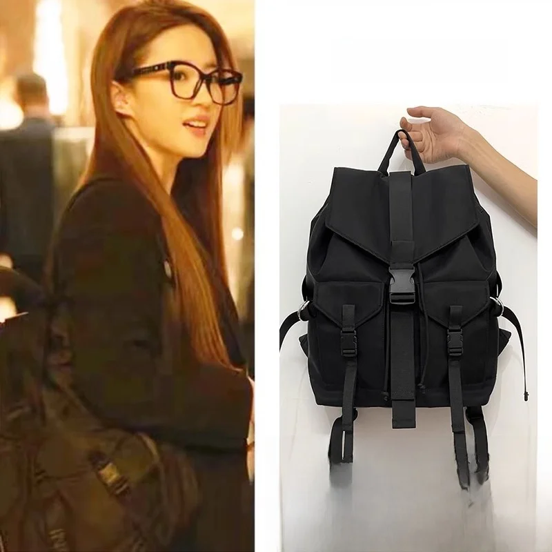 حقيبة ظهر نسائية ذات سعة كبيرة من روز ستوري، حقيبة ظهر خفيفة الوزن للسفر، حزام كتف ناعم، شكل مربع عمودي #3