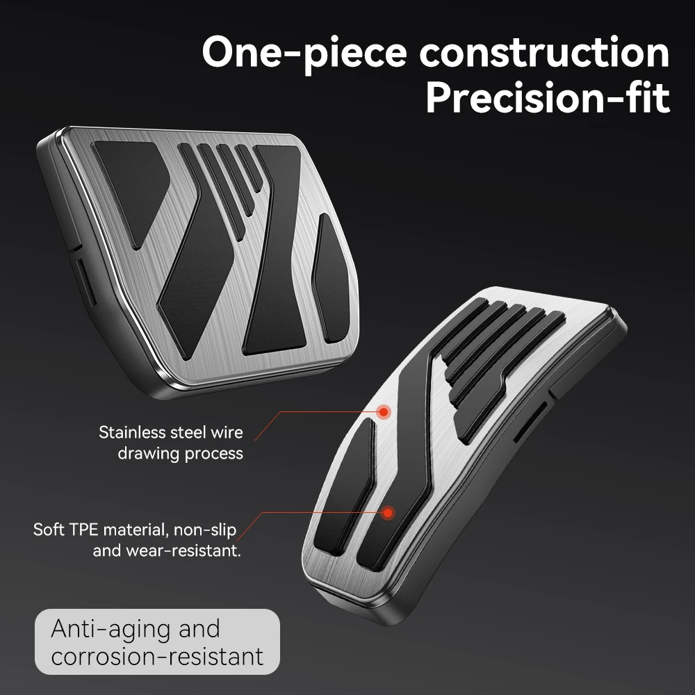 YZ For Tesla Model X/S/3/Y/YL Highland Juniper 2017-2026 Foot Pedals Cover Non-Slip Aluminum Alloy Accelerator Gas Fuel Brake