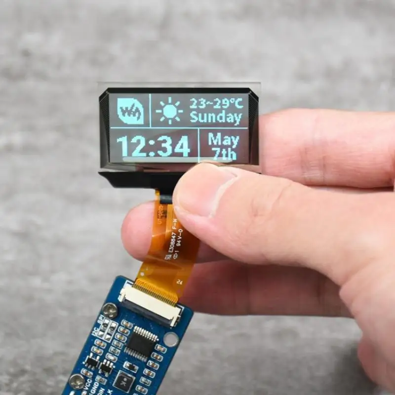 1.51 Inch Transparent OLED Display Module With SSD1309 Driver Chip Full Viewing Angle Perfect For DIY Electronic Projects