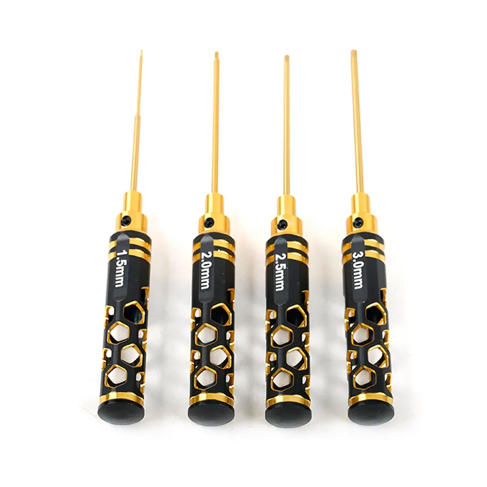 HPXGRC 4-teiliges Sechskant-Schraubendreher-Set 1,5–3,0 mm – für RC Racing Drone, Hubschrauber, Auto und Boot