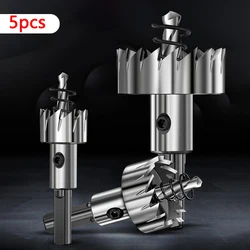 16-30mm 5pcs High Speed Steel Hole Opener Drill Bit For Iron Plate Stainless Steel Drilling Metal Drill Bit Hand Tool Set