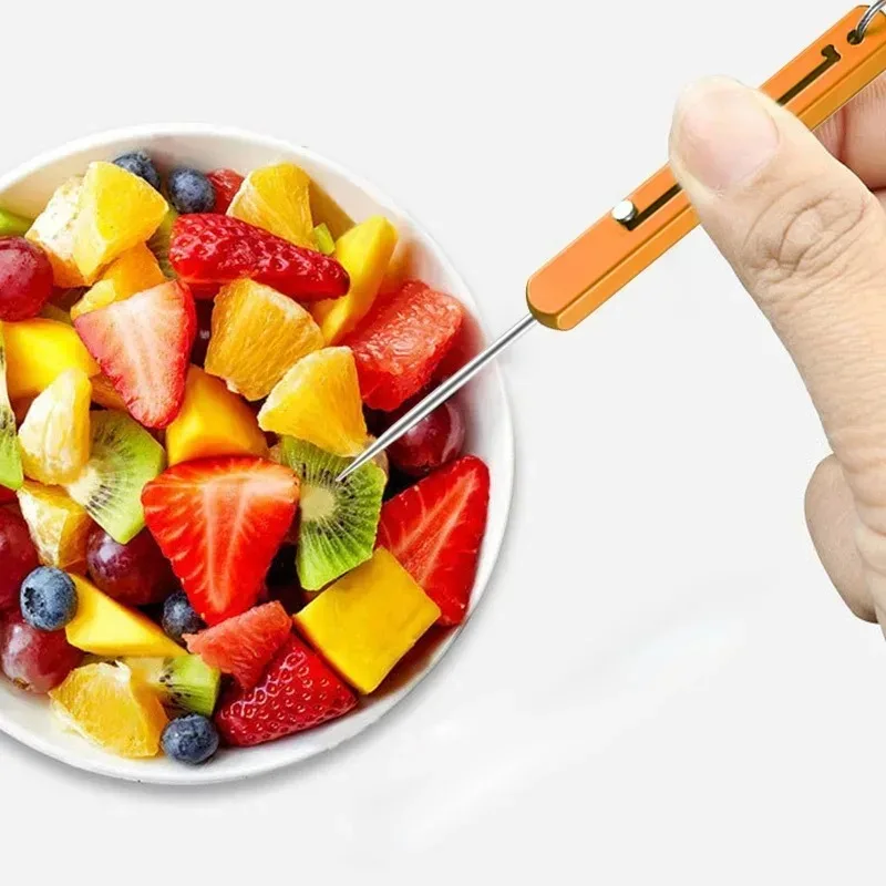 Portable Titanium Toothpicks Pocket Toothpick Metal Toothpick Holder Outdoor Picnic Camping Convenient High Quality Toothpick