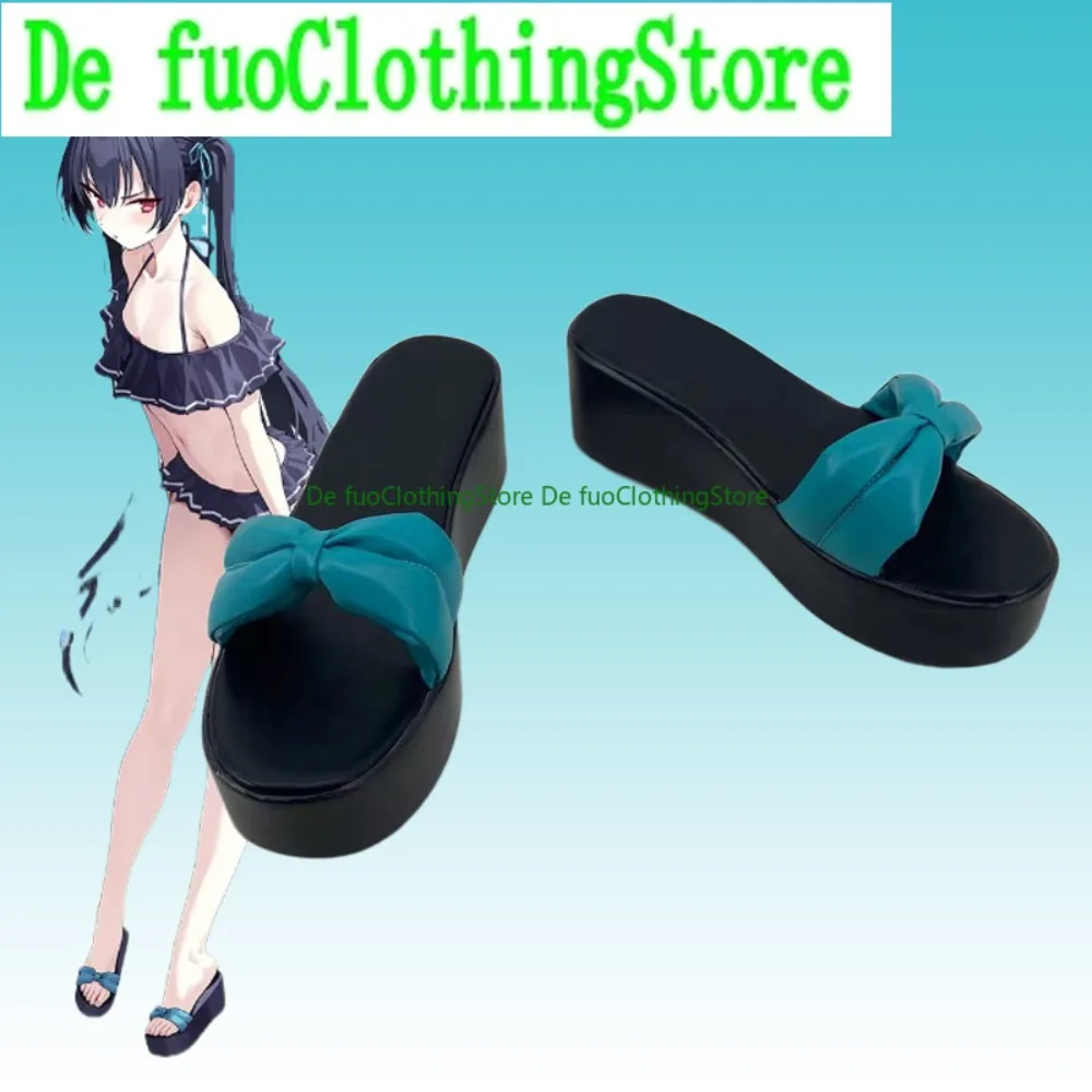 DefuoClothing 블루 아카이브 쿠로미 코스프레 신발 애니메이션 게임 할로윈 의상 파티 소품 신발