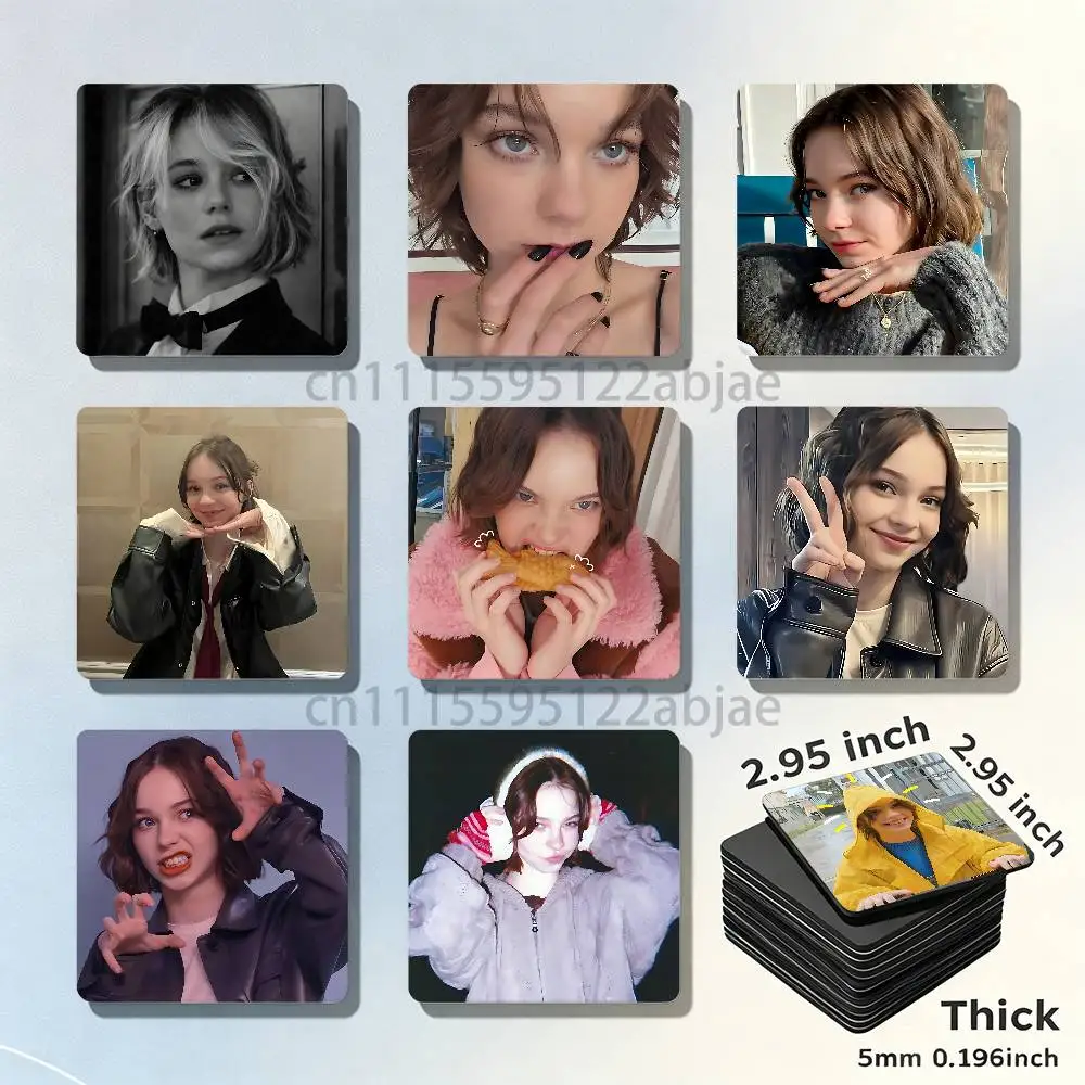 E-Emma Myers 75mm Square Fridge Magnet Cute Refrigerator Magnet Office Cabinet & Home Kitchen Decoration Gift