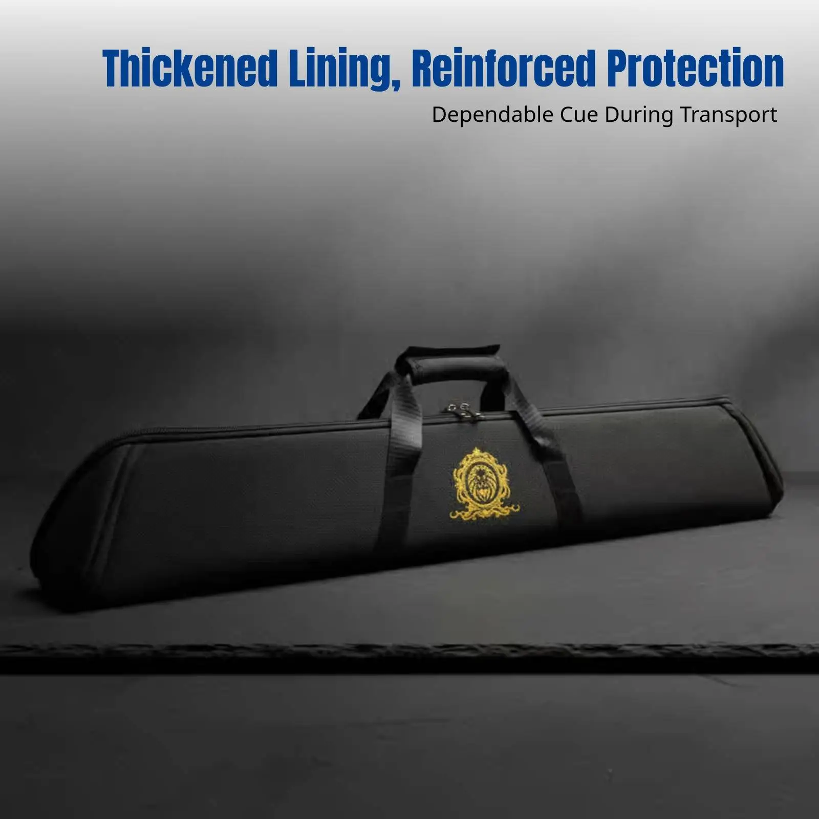 Billiard Cue Case, Large Capacity, Six-Hole Triangle, Waterproof PU, Ergonomic
