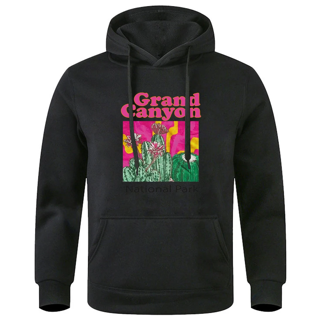 Grand Canyon National Park Cactus Male Hoody Simple  Sweatshirts Fashion Outdoor Pullovers Casual Comfortable Men Clothing