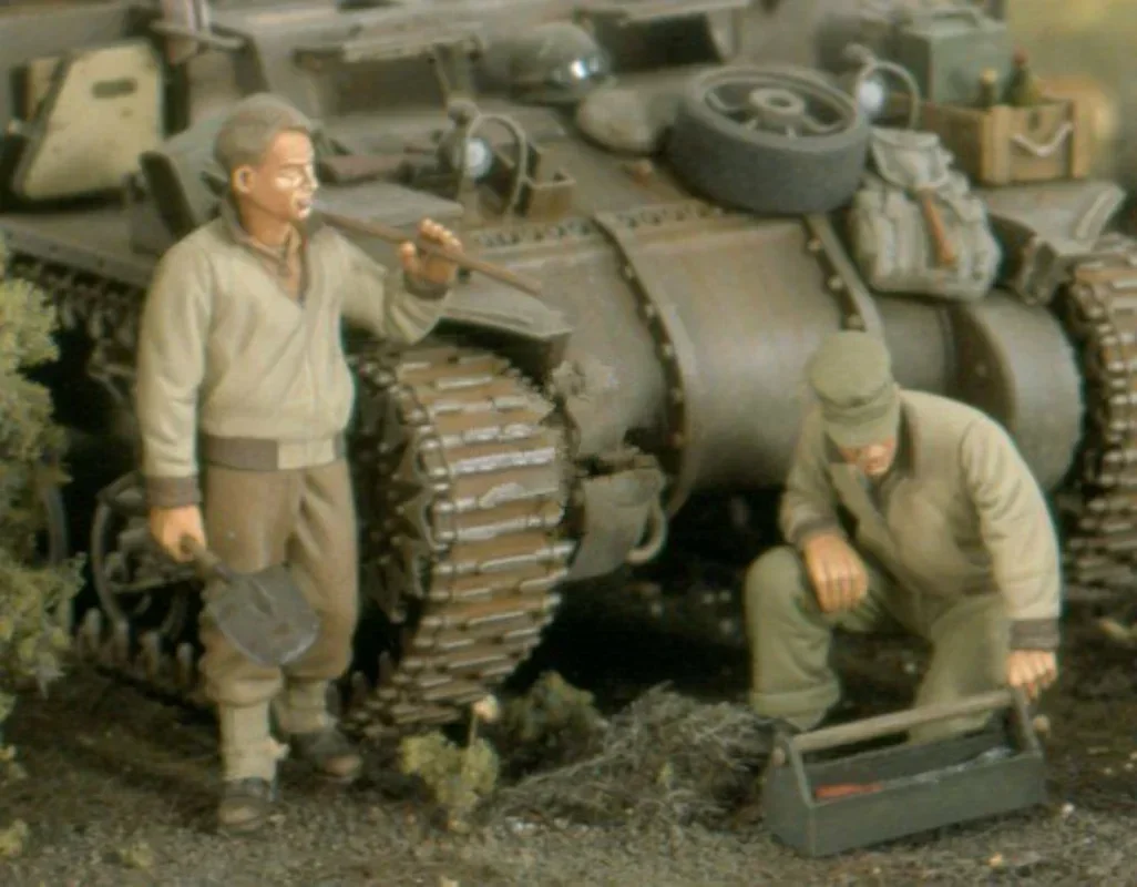 Harzfigur im Maßstab 1:35, Modellbausatz, Soldat, Szenenlayout, US-Armee-Panzer, Soldat 2, unmontiertes und unbemaltes GK-Statuenspielzeug
