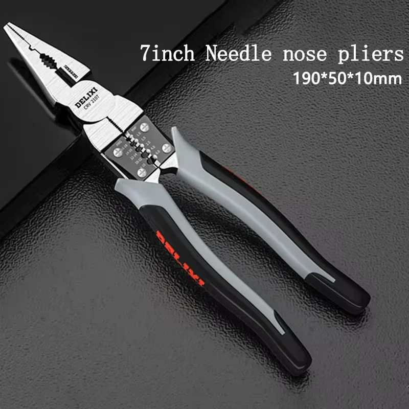 1PC 7/9 Zoll Hardware Werkzeuge Multifunktionale Langlebige Draht Zangen Diagonal Zangen Cut Draht Zangen Spitz Zangen – Detail 7