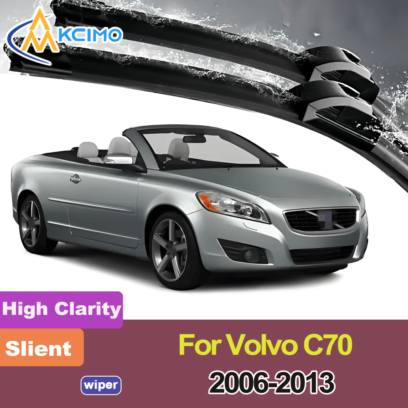 

2PCS New Front Windshield Wiper Blade for Volvo C70 2006-2013 Front Windshield Auto Wipers Blade Accessories 2013 2012 2011 2010