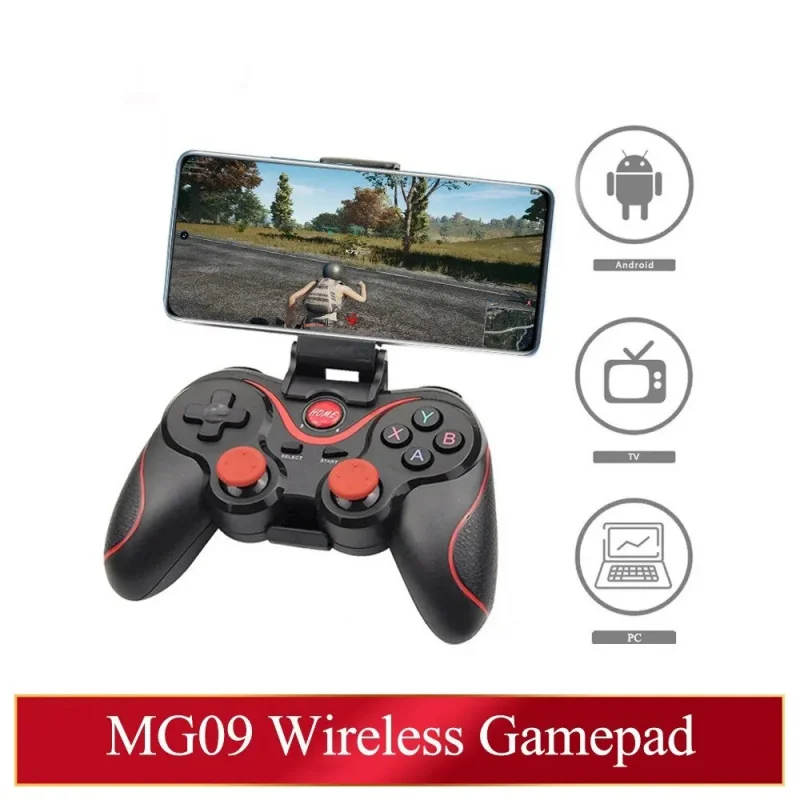 

MG09 Wireless Bluetooth Game Controller for PC Mobile Phone TV BOX Computer Tablet Joystick Gamepad Joypad Holder