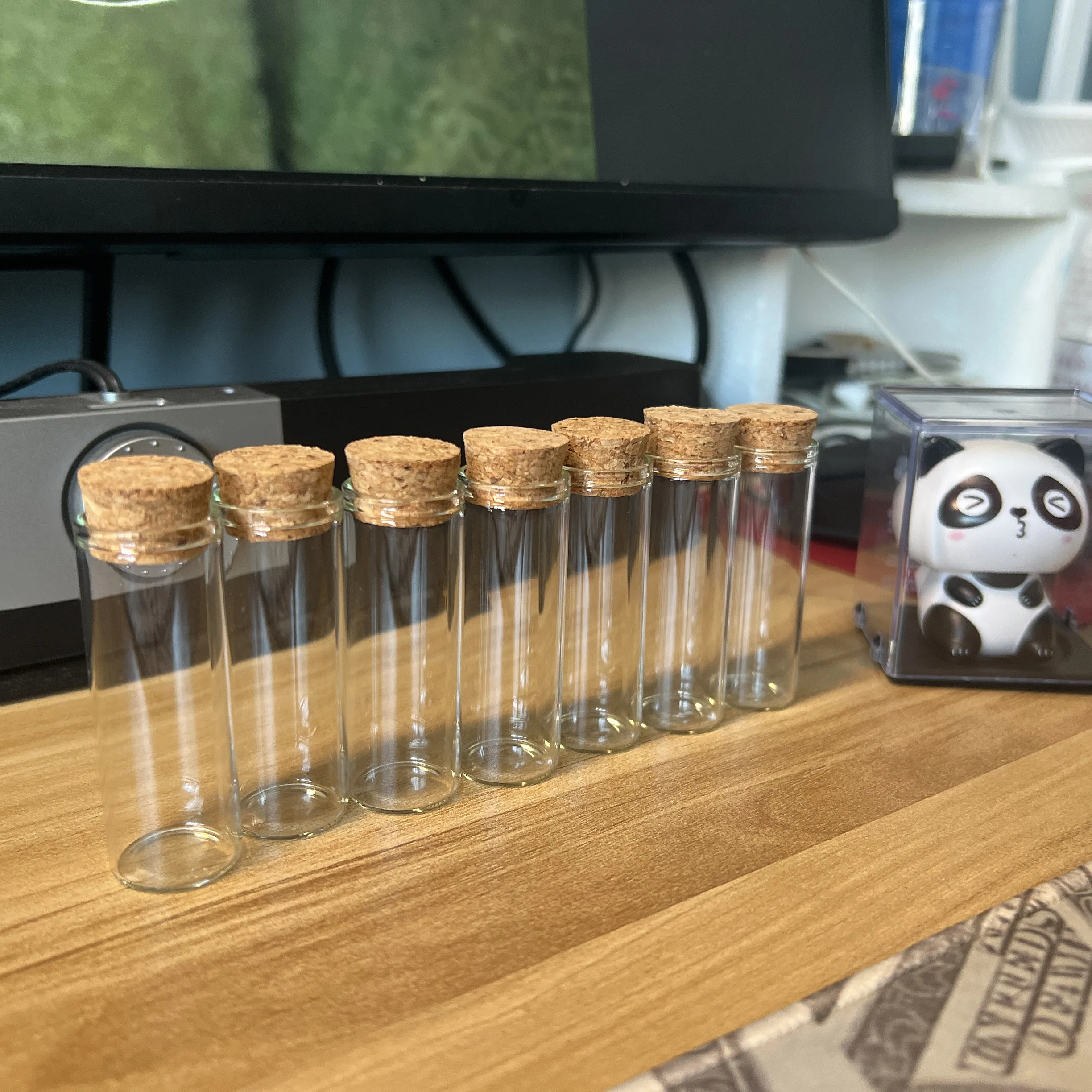 54/72 pcs 12ml Christmas Glass Bottle 17×22×60mm Wishing Glass Jars Cork Mini Test Tube Container Small DIY Match Tiny Vials
