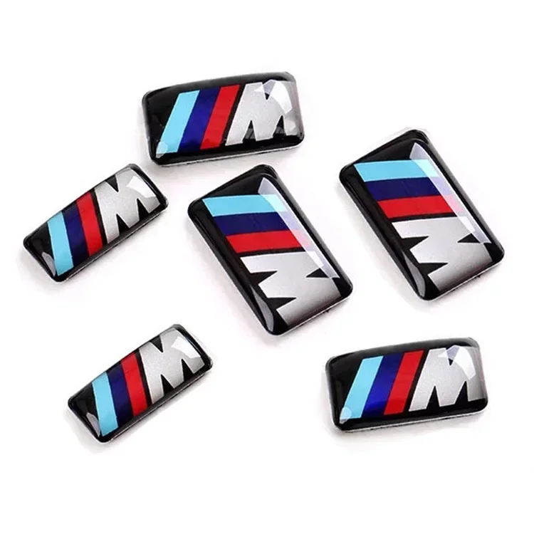 2PCS Car Interior Steering Wheel Sticker Button Decals for BMW M Power M5 M6 E30 F80 G80 F82 G82 E28 E34 E36 E39 E60 90 F10 F20