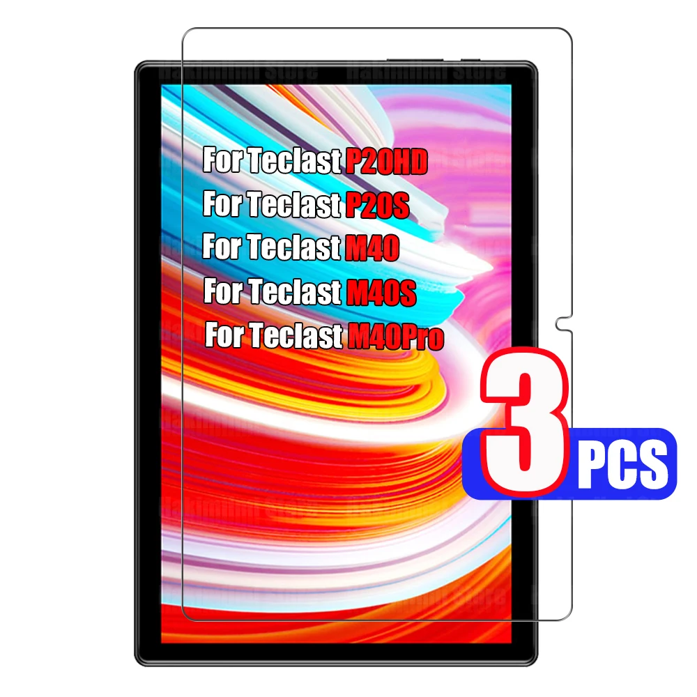 Screen Protector for Teclast M40/M40S/M40Pro Tablet 10.1 inch Tempered Glass Film for Teclast P20HD/P20S 10.1