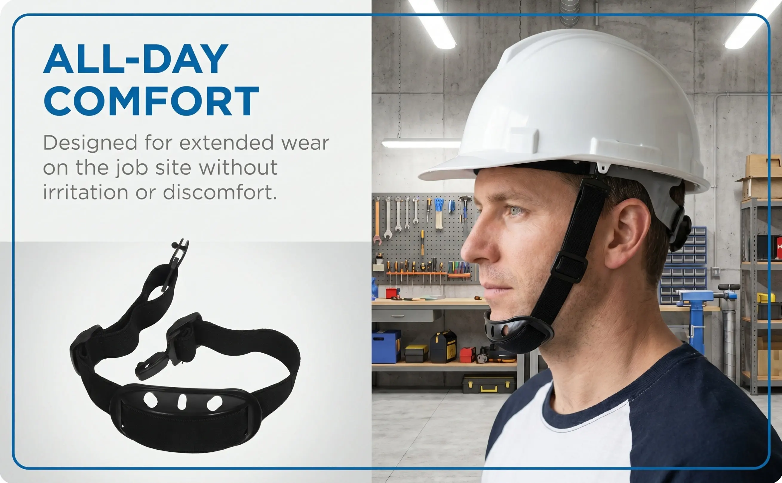 6Pcs Hard Hat Chin Strap Replacement Nylon Safety Chin Belt for Construction Workers Comfortable Elastic Secure Fit