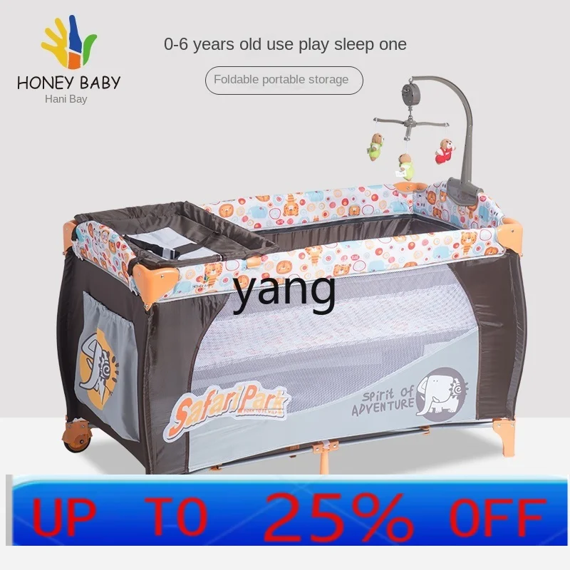 CX Folding Crib Movable Multifunctional Newborn Babies' Bed
