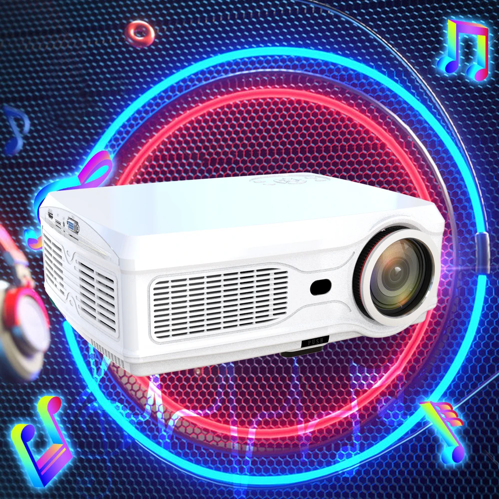 

POWERFUL Five Star SV-358 FHD 1080P 4500 Lumens LED Home Theater Video Projector OEM OED Cheapest Factory Manufacturer