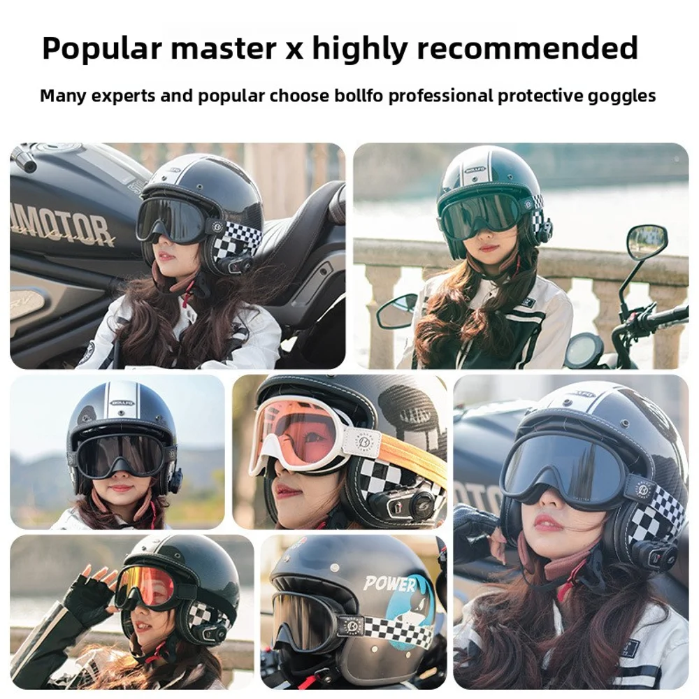 Novo dia e noite motocicleta vintage óculos harley capacete óculos de vento mudança de cor ciclismo miopia óculos