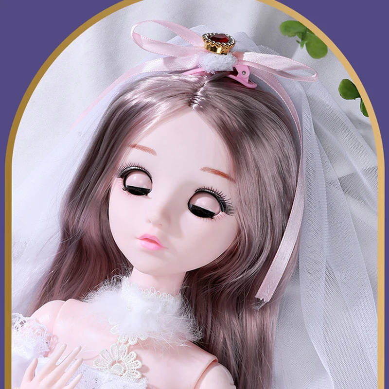 30cm / 60cm Princess Doll Blinking Doll Full Set Wedding Dress BJD Doll Kids Girl Doll Toy Gift Toys for Girls