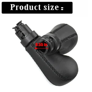 Schwarz PU Volvo S60 S80 V70 XC70 NEWING 5/6 Hebel Leder Zahnradwechselknopf 8 Hauptverkaufsvolvo -Geschwindigkeiten - №2