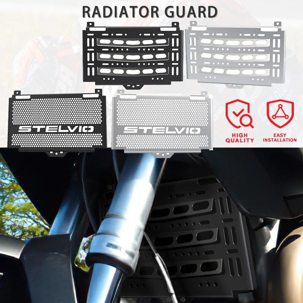 

Stelvio 1200 Radiator Guard Grille For Moto Guzzi Stelvio 1200 2008 2009 2010 Motorcycle Accessories Oil Cooler Cover Protection