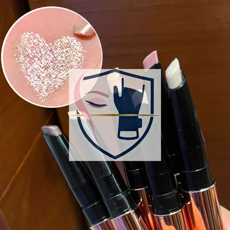 【HERORANGE】 lápiz de sombra de ojos nacarado, maquillaje de sombra de ojos con brillo, lápiz delineador de gusano de seda brillante resistente al agua, maquillaje cosmético