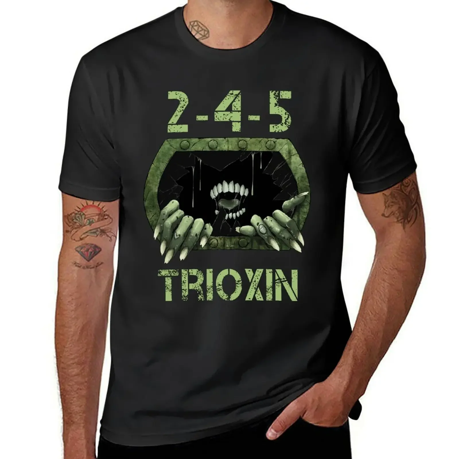 

2-4-5 Trioxin T-Shirt oversizeds plus size tops plus sizes mens clothing manga vintage anime clothes harajuku men's t-shirt sale