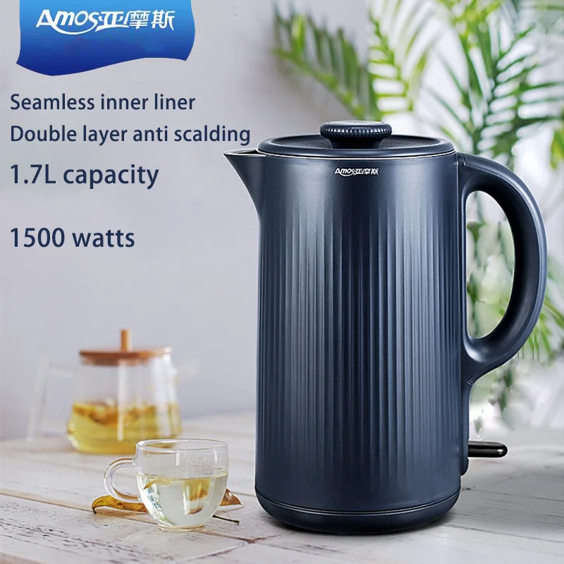 

1.7L 1500W Electric Kettle Portable 220v Travel Teapot Stainless Steel Coffee Tea Pot For Boiling Water Kitchen Home