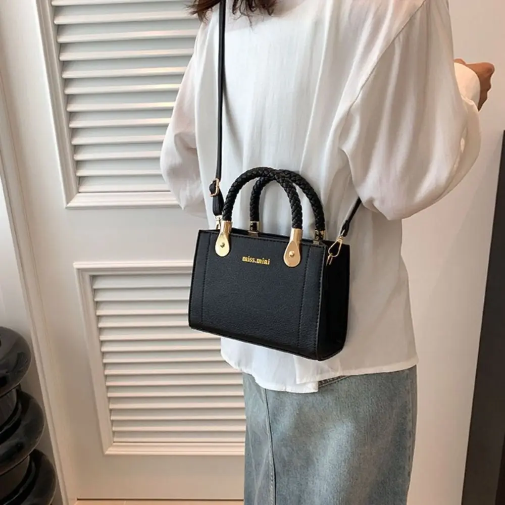 

PU Leather Women Shoulder Bag Korean Style Light Luxury Ladies Mini Crossbody Bag Handbag Large Capacity Small Square Bag Gifts