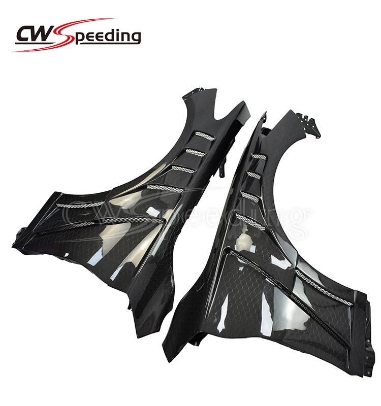 CWS-B STYLE HONEYCOMB CARBON FIBER FRONT FENDER FOR INFINITI Q60