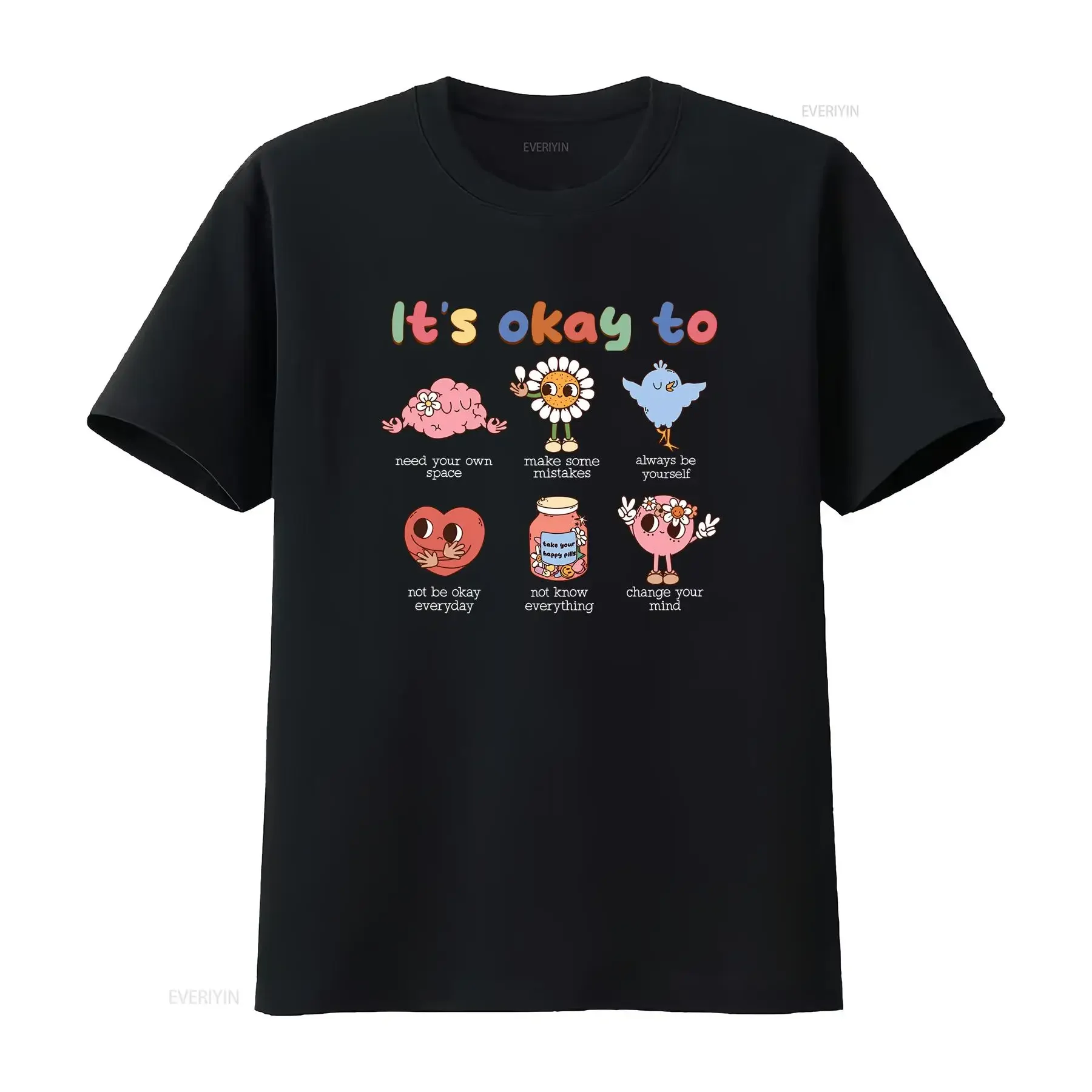 It's Okay To Feel All The Feels T Shirt Teacher Inclusion Speech Therapy BCBA Para vintage Washed Slightly Unisex homme