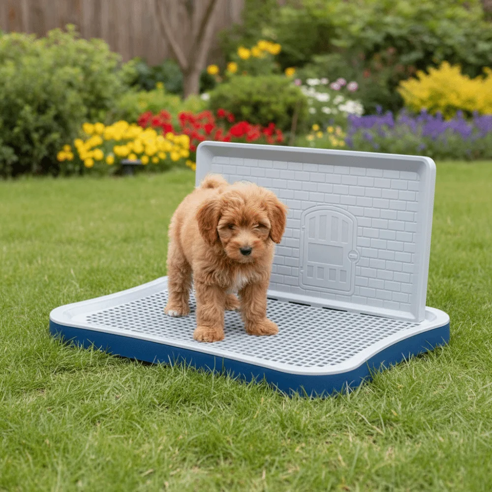 

Водонепроницаемый туалет для дрессировки собак, съемный, нескользящий, герметичный, пластиковый лоток для щенков, аксессуары для домашних животных